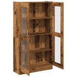 Highboard Old Wood 82.5x30.5x150 cm Engineered Wood - Low Angle