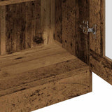 Highboard Old Wood 82.5x30.5x150 cm Engineered Wood - Close-Up Angle