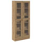 Highboard Artisan Oak 82.5x30.5x185 cm Engineered Wood - Front View