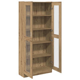 Highboard Artisan Oak 82.5x30.5x185 cm Engineered Wood - Low Angle