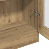 Highboard Artisan Oak 82.5x30.5x185 cm Engineered Wood - Close-Up Angle