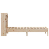 Bookcase Bed without Mattress 90x190cm Solid Wood Pine - 45-Degree Angle