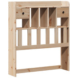 Bookcase Bed without Mattress 90x190cm Solid Wood Pine - Close-Up Angle
