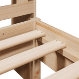Bookcase Bed without Mattress 90x190cm Solid Wood Pine - Extra Image