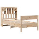 Bookcase Bed without Mattress 90x190cm Solid Wood Pine