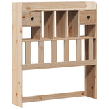 Bookcase Bed without Mattress 90x190cm Solid Wood Pine - Close-Up Angle