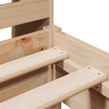 Bookcase Bed without Mattress 90x190cm Solid Wood Pine - Extra Image