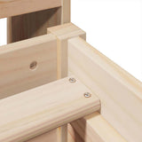 Bookcase Bed without Mattress 90x190cm Solid Wood Pine - Extra Image