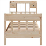 Bed Frame without Mattress 90x190 cm Solid Wood Pine
