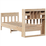 Bed Frame without Mattress 90x190 cm Solid Wood Pine - Low Angle