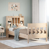 Bed Frame without Mattress 90x190 cm Solid Wood Pine
