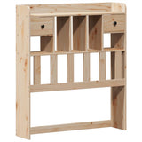 Bed Frame without Mattress 90x190 cm Solid Wood Pine - Rear View