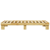 Bed Frame without Mattress 90x190 cm Solid Wood Oak - Close-Up Angle