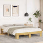 Bed Frame without Mattress 135x190 cm Solid Wood Oak