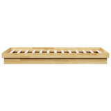 Bed Frame Without Mattress 90x190 cm Solid Oak Wood