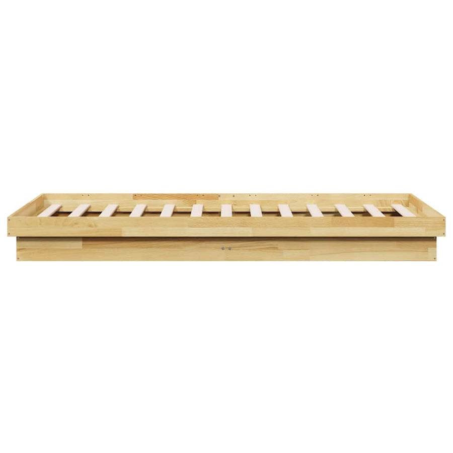 Bed Frame Without Mattress 90x190 cm Solid Oak Wood