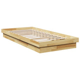Bed Frame Without Mattress 90x190 cm Solid Oak Wood