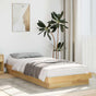 Bed Frame Without Mattress 90x190 cm Solid Oak Wood