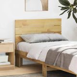 Headboard 90 cm Solid Wood Oak - Side View