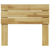 Headboard 100 cm Solid Wood Oak - Top-Down View