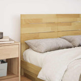 Headboard 120 cm Solid Wood Oak - Front View