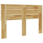 Headboard 120 cm Solid Wood Oak