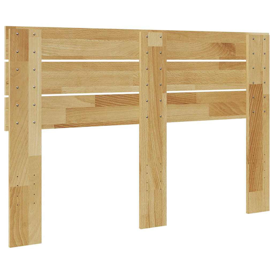 Headboard 120 cm Solid Wood Oak
