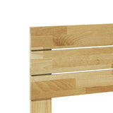 Headboard 120 cm Solid Wood Oak