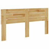 Headboard 135 cm Solid Wood Oak - Rear View
