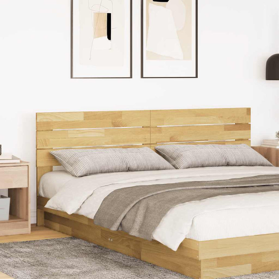 Headboard 180 cm Solid Wood Oak