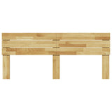 Headboard 180 cm Solid Wood Oak - Top-Down View