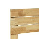 Headboard 180 cm Solid Wood Oak - Close-Up Angle
