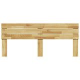 Headboard 200 cm Solid Wood Oak - Top-Down View