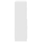 2 Piece Kitchen Cabinet Set White Engineered Wood