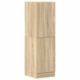 2 Piece Kitchen Cabinet Set Sonoma Oak Engineered Wood - Rear View