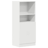 3 Piece Kitchen Cabinet Set White Engineered Wood - Close-Up Angle
