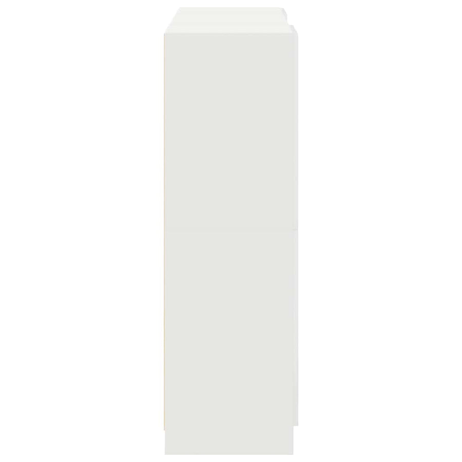 3 Piece Kitchen Cabinet Set White Engineered Wood