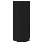 3 Piece Kitchen Cabinet Set Black Engineered Wood