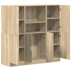 3 Piece Kitchen Cabinet Set Sonoma Oak Engineered Wood
