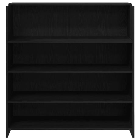 Reception Desk Black Oak 100x50x103.5 cm Engineered Wood, image 5