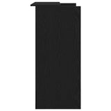 Reception Desk Black Oak 100x50x103.5 cm Engineered Wood - Rear View