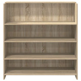 Reception Desk Sonoma Oak 100x50x103.5 cm Engineered Wood - 45-Degree Angle