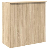 Reception Desk Sonoma Oak 100x50x103.5 cm Engineered Wood - Close-Up Angle