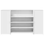 Reception Desk White 180x50x103.5 cm Engineered Wood