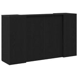 Reception Desk Black Oak 180x50x103.5 cm Engineered Wood - Extra Image
