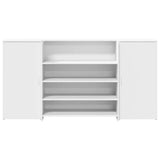 Reception Desk White 200x50x103.5 cm Engineered Wood - 45-Degree Angle
