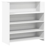 Reception Desk White 200x50x103.5 cm Engineered Wood - Low Angle