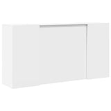 Reception Desk White 200x50x103.5 cm Engineered Wood - Extra Image