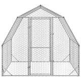 Chicken Run 2.5x2x2.25 m Galvanised Steel - Side View