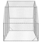 Chicken Run 2.5x2x2.25 m Galvanised Steel